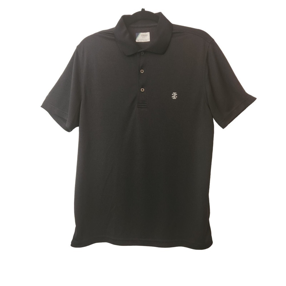 IZOD Golf 
Polo Shirt 
Short Sleeve
Lightweight 
Black Men's Medium